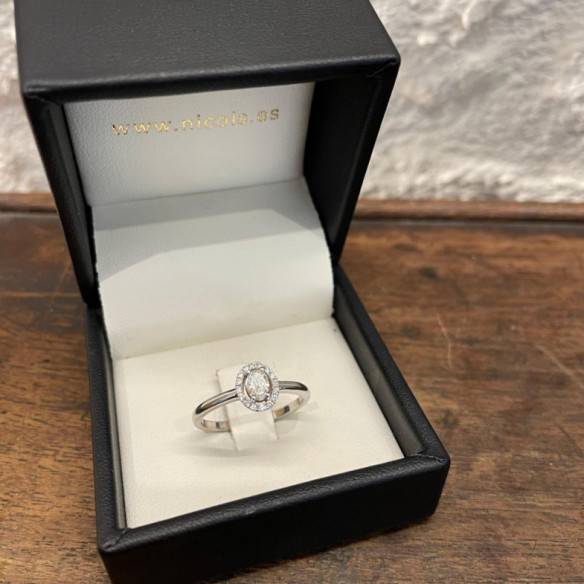 Anillo Diamantes Angie talla  Oval 0.33 - ANILLOS