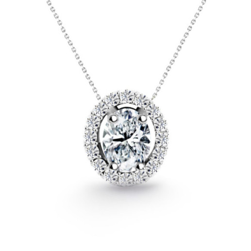 Collar Diamantes Angie talla Oval 0.33 - Collares de Diamantes