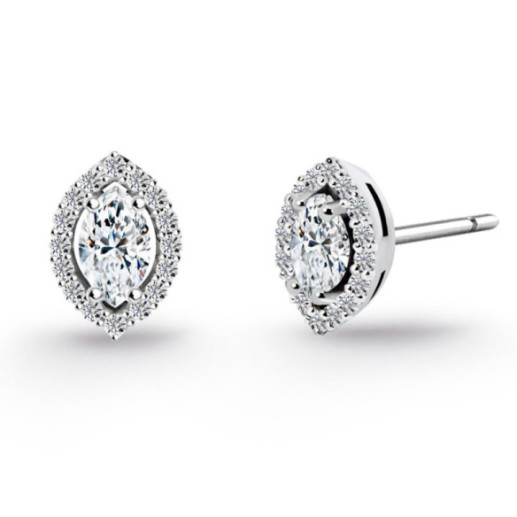 Pendientes Diamantes Angie talla Marquise 0.62 - Boucles d’oreilles