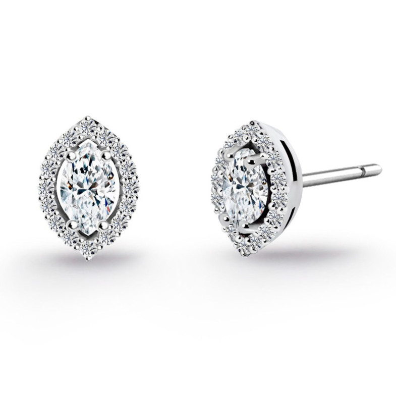 Pendientes Diamantes Angie talla Marquise 0.62 - Brincos