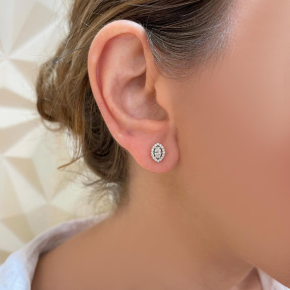 Pendientes Diamantes Angie talla Marquise 0.62 - Brincos