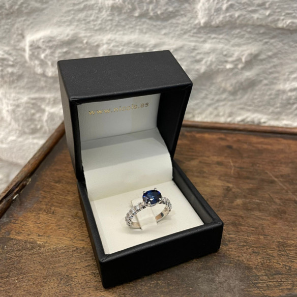 Lolita Oval Sapphire Ring 1.20 - Blue Engagement Rings