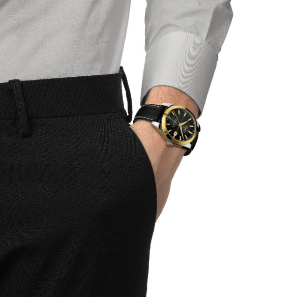 Tissot Gentleman Powermatic 80 silicio lunetta in oro massiccio 18 carati - Tissot Gentiluomo