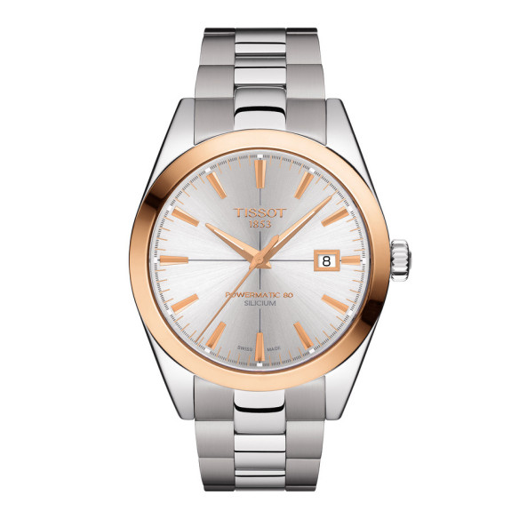 Tissot Gentleman Powermatic 80 Silizium Solid 18K Gold Lünette - Tissot Gentleman