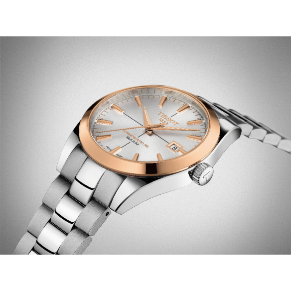 Tissot Gentleman Powermatic 80 Silizium Solid 18K Gold Lünette - Tissot Gentleman