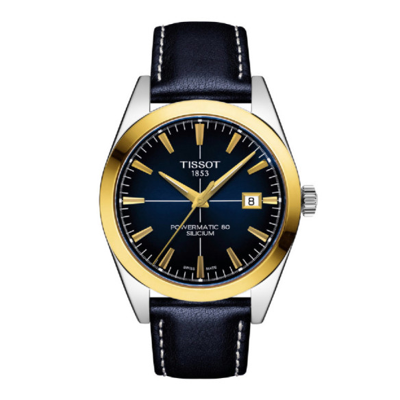 Tissot Gentleman Powermatic 80 Silizium-Lünette aus massivem 18-karätigem Gold - Tissot Gentleman