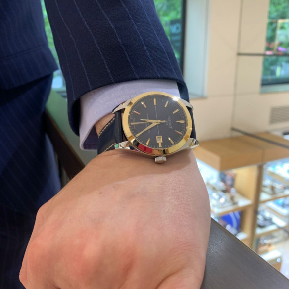 Tissot Gentleman Powermatic 80 Silicium Solid 18K Gold Bezel - Tissot Gentleman