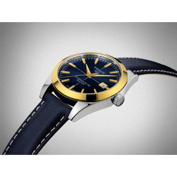 Tissot Gentleman Powermatic 80 silicio lunetta in oro massiccio 18 carati - Tissot Gentiluomo