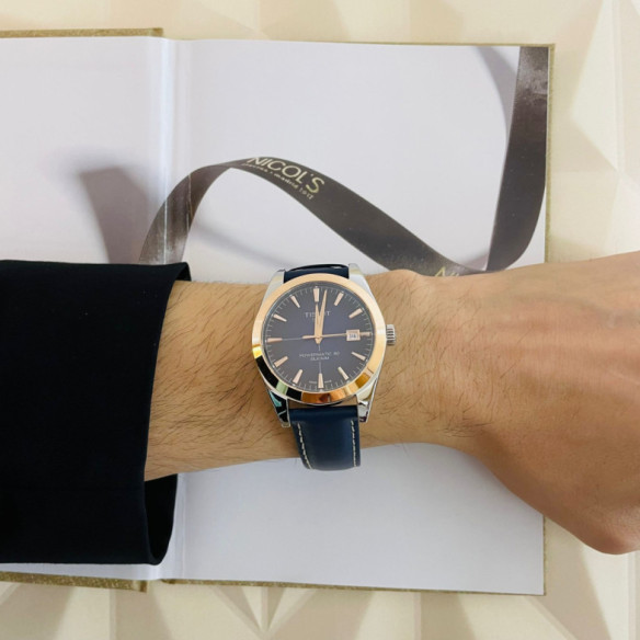 Tissot Gentleman Powermatic 80 Silicium Solid 18K Gold Bezel - Tissot Cavalheiro