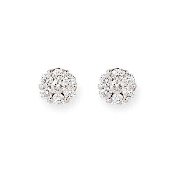 Pendientes Diamantes Camelia 0.76 Dormilonas - Pendientes de Novia