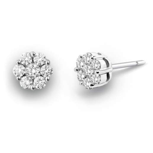 Diamant Ohrringe Camelia 0.50 Dormilonas - Brautohrringe