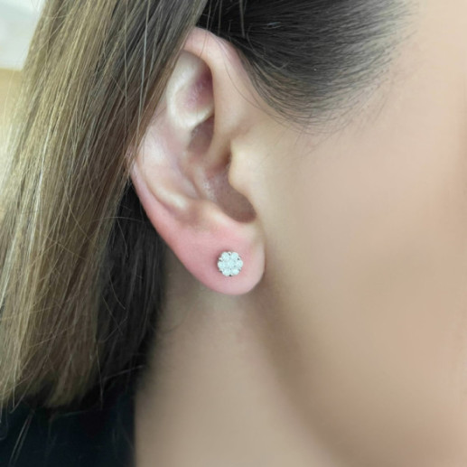 Diamant Ohrringe Camelia 0.50 Dormilonas - Brautohrringe 2