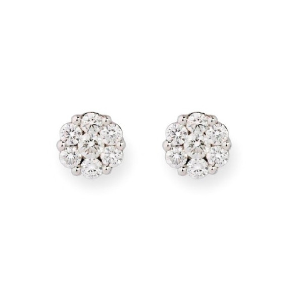 Pendientes Diamantes Camelia 0.50 Dormilonas - Pendientes de Novia
