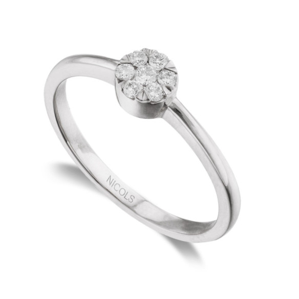Anillo Pasión de Diamantes 0.15 - Talla Brillante