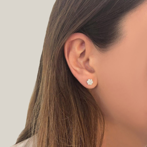 Diamant Ohrringe Camelia 0.30 Dormilonas - Brautohrringe 2