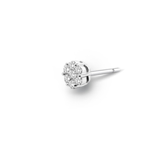 Pendiente Diamantes Piercing Camelia 0.50 Dormilona - Piercings de Oro