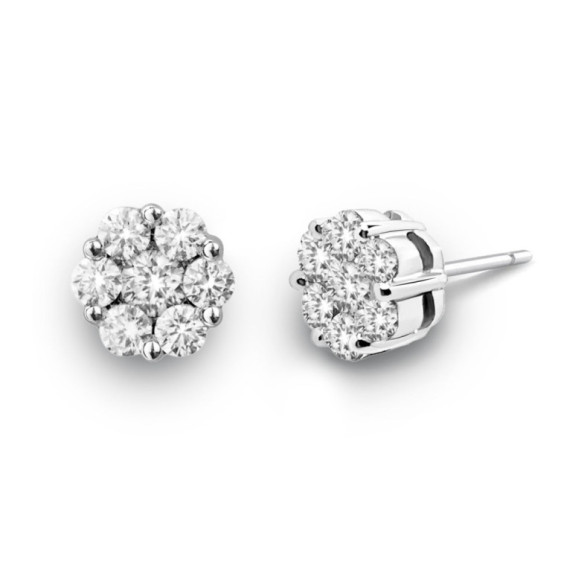 Pendientes Diamantes Camelia 1.50 Dormilonas - Brincos de noiva