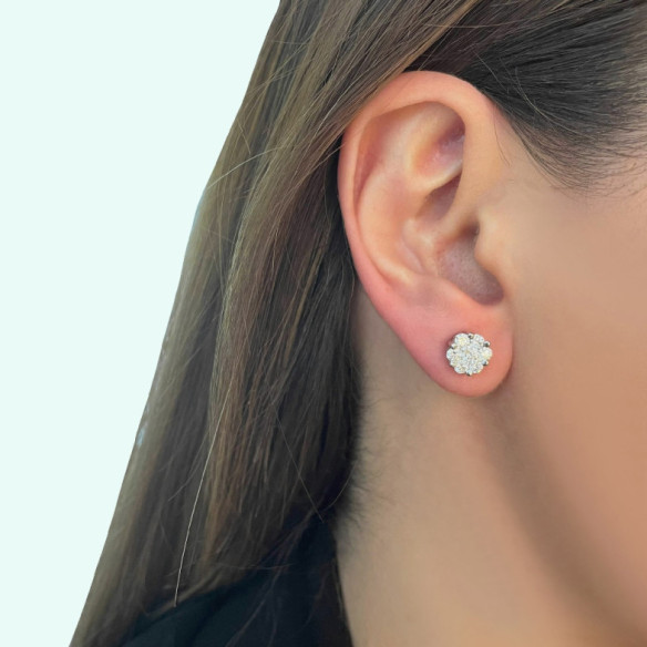 Pendientes Diamantes Camelia 1.50 Dormilonas - Brincos de noiva