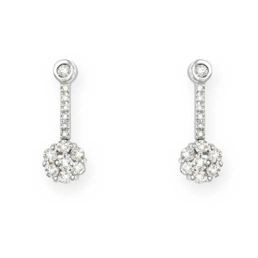 Orecchini di diamante anniversario - Orecchini della sposa 2