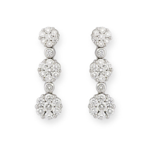 Orecchini di diamante anniversario - Orecchini della sposa