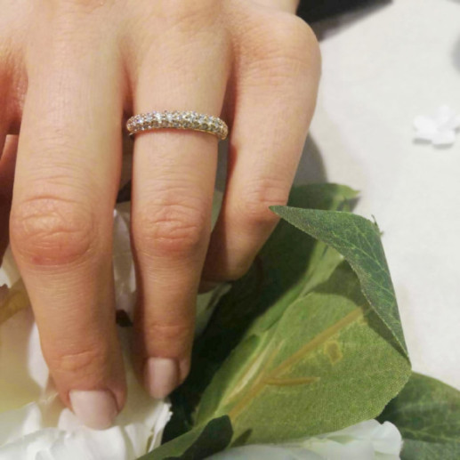 Alianza Diamantes Lilia 0.70 - Alianzas de Brillantes 2