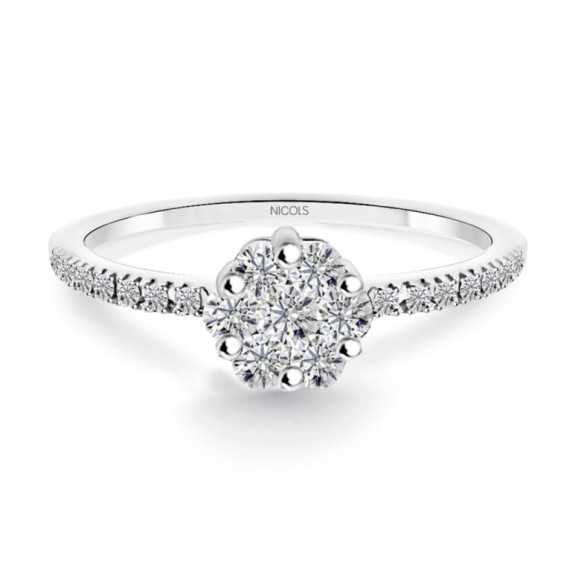 Camelia Diamantring 0.55 - Brillant