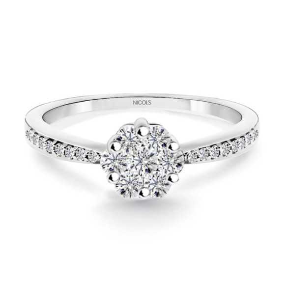 Diamond Ring CAMELIA 0.49 - Rings