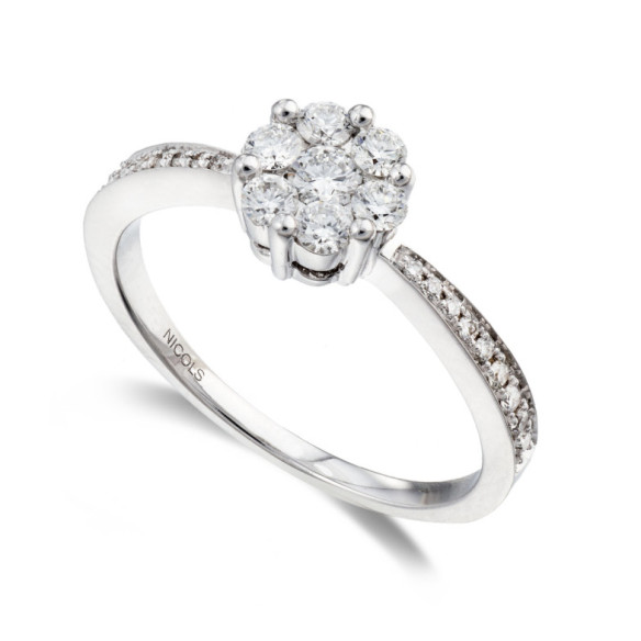 Anillo Compromiso Camelia 0.70 - Brillante