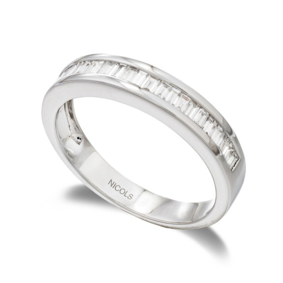 Ring Alliance Abelia 0.40 Weißgold - Baguette Allianzen
