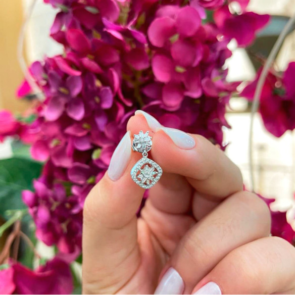 Pendientes Diamantes Spring Time - Pendientes de Novia