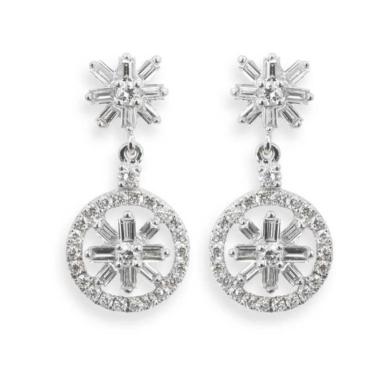 Diamond Earrings DIAMOND CLASSIC - Bride earrings
