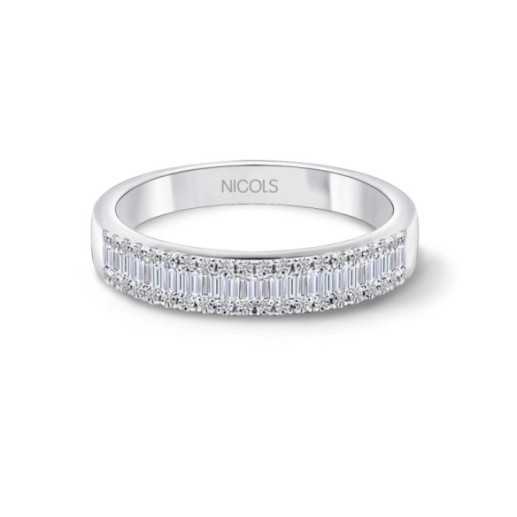 Diamond Ring ABELIA 0.39 White Gold - Engagement wedding rings