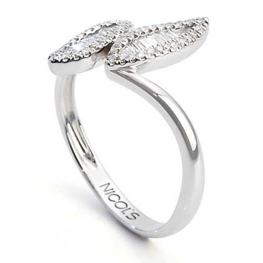 Leaf Diamond Ring - Bagues de diamant