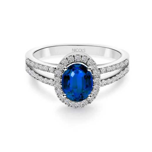Ring Zafiro Orla Dalia 1.10 - Bagues de fiançailles d'anniversaire