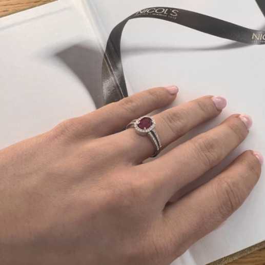 Ring Rubi Orla Dalia 1.10 - Bagues de fiançailles d'anniversaire 2