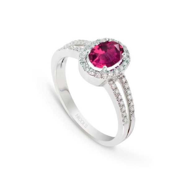 Anillo Rubi Orla Dalia 1.10 - Anillos Compromiso Aniversario