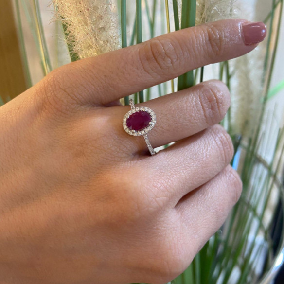 Rubi ring Orla LIA 0.90 - Ruby Rings