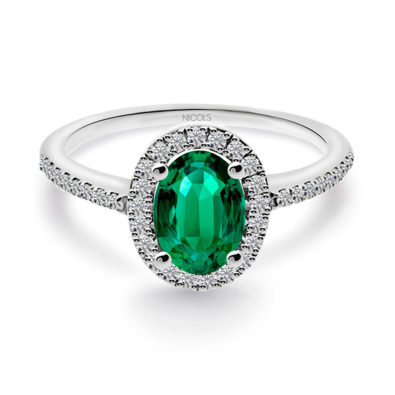 Anello Smeraldo Dalia Orla 0,90 - Smeraldo