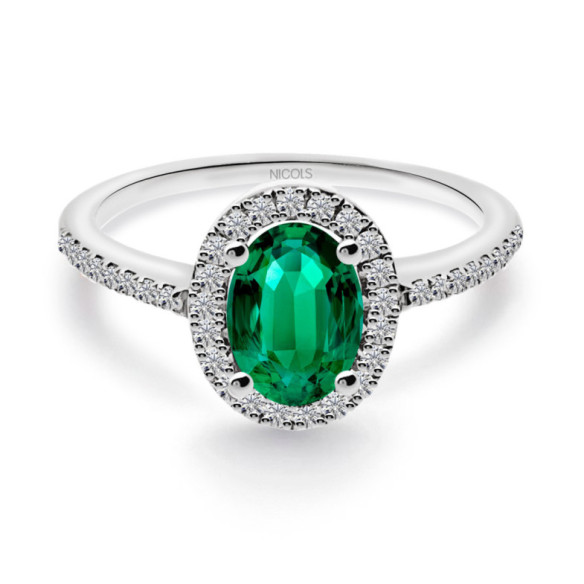 Anello Smeraldo Dalia Orla 0,90 - Smeraldo