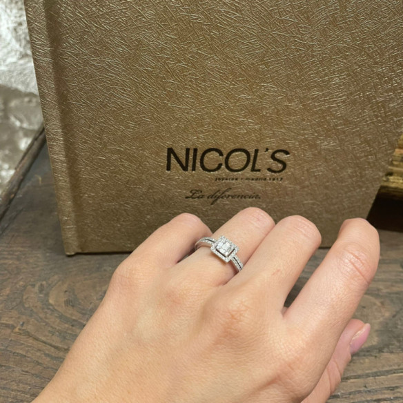 Anillo Diamantes Electra 0.46 - Talla Princesa