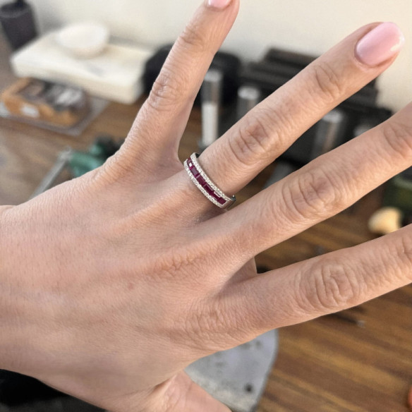 Ring Rubi Alliance Baguette Amelia - Bündnisse der Verpflichtung