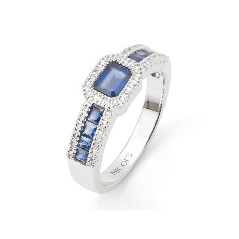Anillo Diamantes Diamond Color - Anillos de Zafiro
