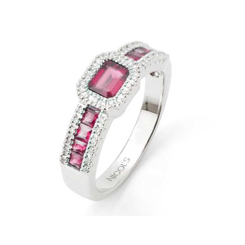 Ruby Ring DIAMOND COLOR - Ruby Rings