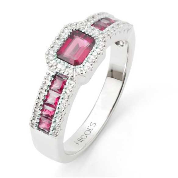 Ruby Ring DIAMOND COLOR - Ruby Rings