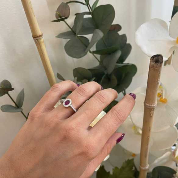 Anillo Diamantes Diamond Color Orla Oval - Anillos de Rubí