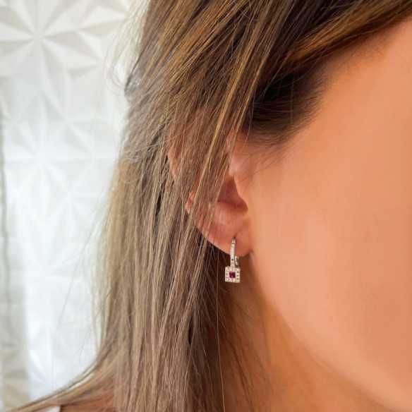 Pendientes Diamond Colour - Pendientes de Rubi