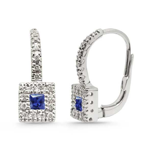 Pendientes Diamond Colour - Pendientes de Zafiro