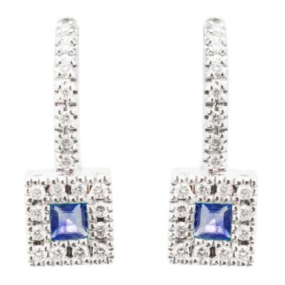 Pendientes Diamond Colour - Pendientes de Zafiro