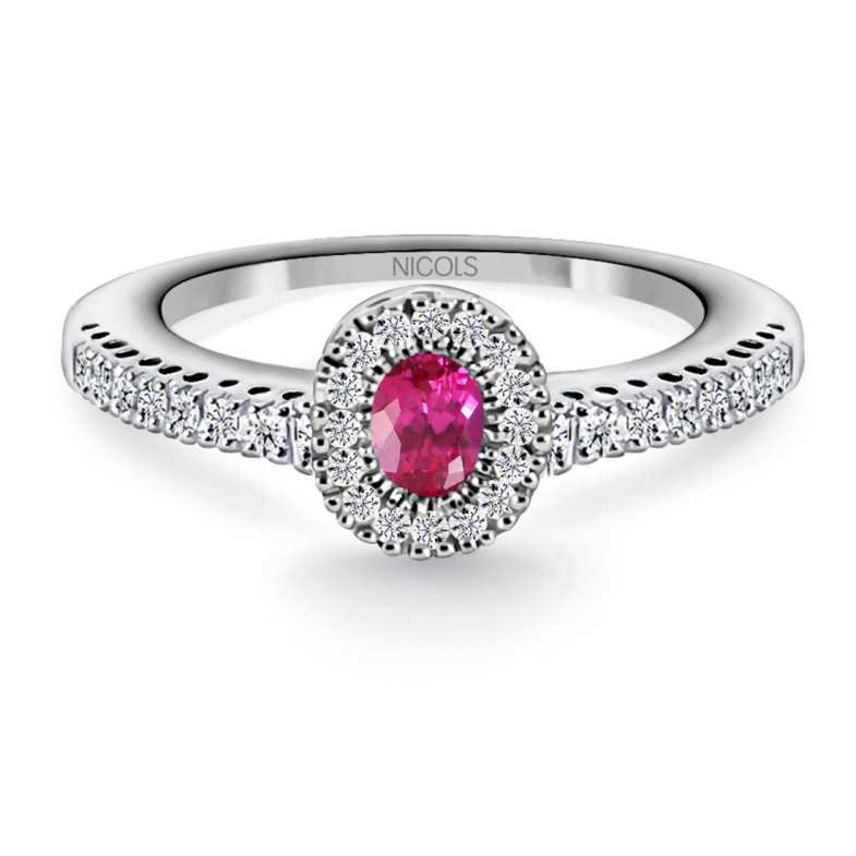 Anillo Diamond Colour - Anillos de Rubí