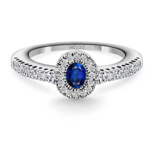 Anillo Diamond Colour - Anillos de Zafiro
